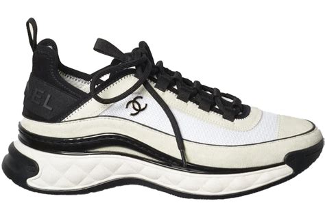 chanel g39070|Chanel Suede Trainer White Black (Women's) .